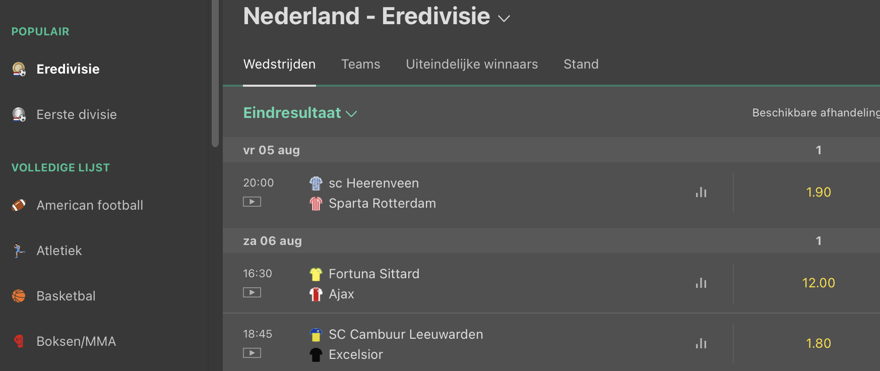 Bet365, sportweddenschappen.tv