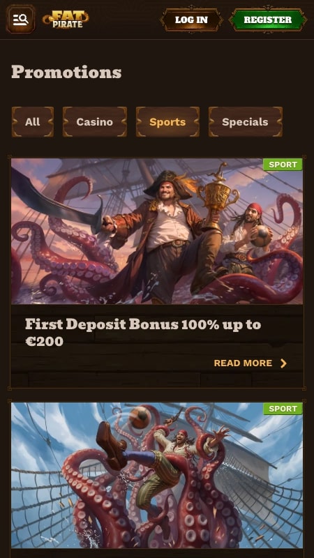 FatPirate bonussen en promoties