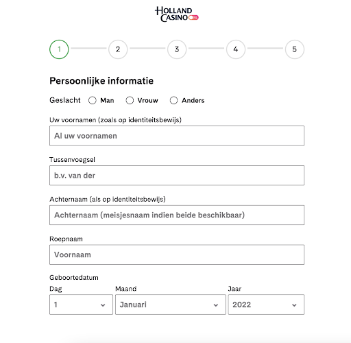 Registreren bij Holland Casino, sportweddenschappen.tv