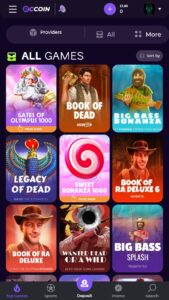 Casinospellen beschikbaar bij BCCoin